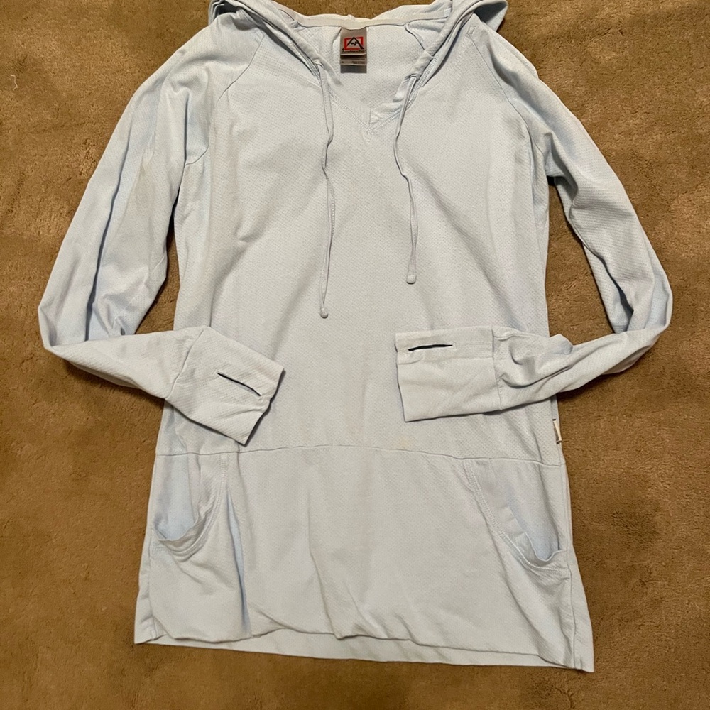 Avalanche Sky Blue Hooded Top